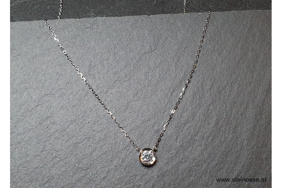 Set: Silber Anhänger Zirkonia mit Kette